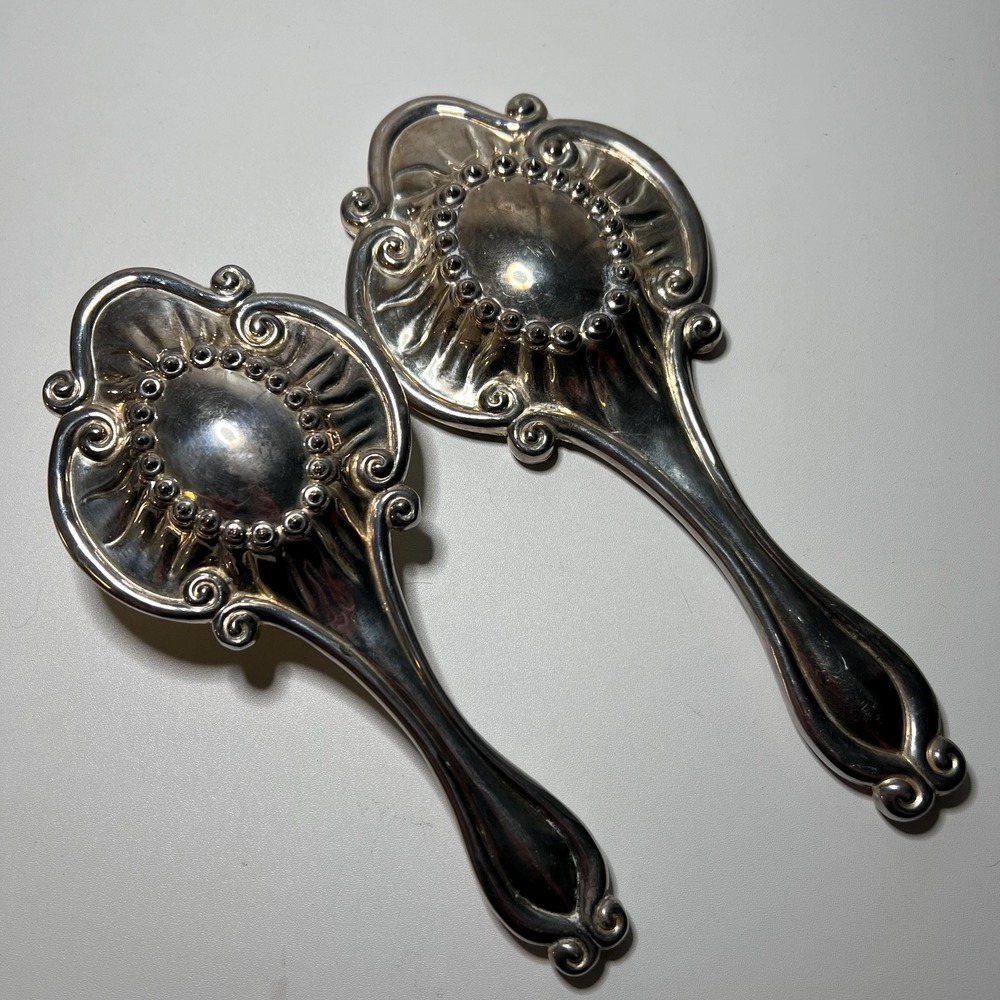 Antique matching Brush And‎ Hand Mirror International Silver Vanity 2 Piece Set